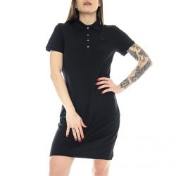 Lacoste-Logo 031 Black Polo Dress-EF5473-031