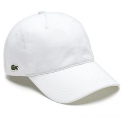 Lacoste-Logo 001 Hat - White - Cappellino con Visiera Bianco-RK4709-001