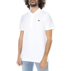 Lacoste-Mens Logo MC 800 White Polo Shirt-DH2881-800