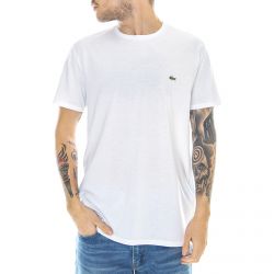 Lacoste-Mens 001 Logo White T-Shirt -TH6709-001