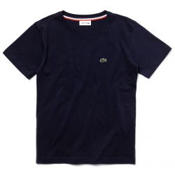 Lacoste-Boys Basic 166 Blue T-Shirt-TJ1442-166