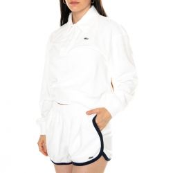 Lacoste-Sweatshirt 70V White - Felpa Polo Donna Bianca