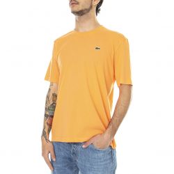 Lacoste-Mens NPB Orange Crew-Neck T-Shirt-TH7618-NPB
