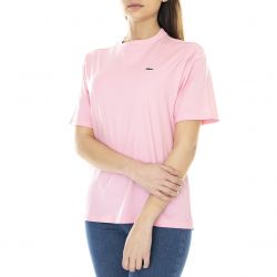 Lacoste-Women 7SY Pink / Rose Crew-Neck T-Shirt-TF5441-7SY