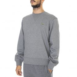 Lacoste-Mens 1VQ Grey Crew Sweatshirt