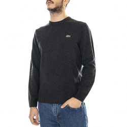 Lacoste-Logo EL6 - Maglione Girocollo Uomo Grigio