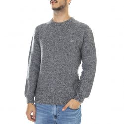 Lacoste-Mens Q4J Grey Donegal Sweater