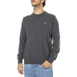 Lacoste-Mens Pullover-EL6 Grey Sweater