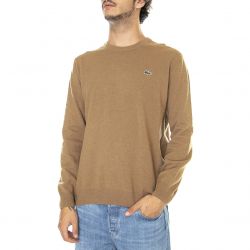 Lacoste-Mens Pullover-Z0W Brown Sweater