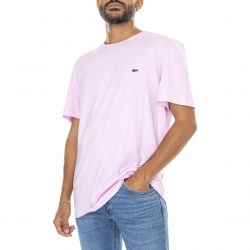 Lacoste-Mens T-Shirt-Z4H Faded Pink Tee
