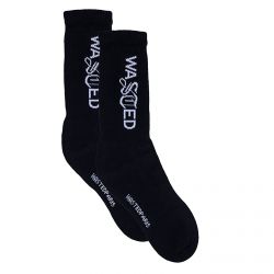 WASTED PARIS-Signature Socks - Black - Calzini Neri  