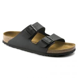 Birkenstock-Unisex Arizona Birko Flor Black Sandals-051791