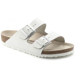 Birkenstock-Mens Arizona White Sandals - Regular Fit-051133