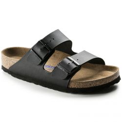 Birkenstock-Unisex Arizona Soft Footbed Birko Flor Black Sandals-551253