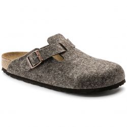 Birkenstock-Mens Boston Cocoa Grey Sandals-160583