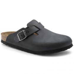 Birkenstock-Unisex Boston Black Sandals-059463