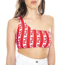 Fila-Nana Bikini Top - True Red / Bright White - Costume da Bagno Donna Bianco / Rosso-687738-G12