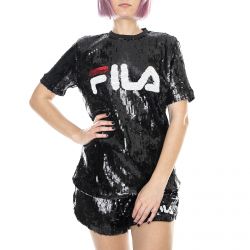 Fila-Womens Kyo Sequin Black T-Shirt-684644-002
