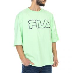 Fila-Nik Oversized Tee - Green Ash - Maglietta Girocollo Uomo Verde-684638-A554
