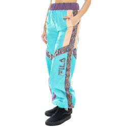 Fila-Wm Akira Oversized Pants - Baltic / Coral / Pink / Gold / Snake - Pantaloni Sportivi Donna Multicolore-684621-A570