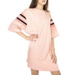 Fila-Wm Terri Oversized Tee Dress - Coral Cloud - Abito T-Shirt Donna Rosa-687935-A712