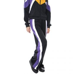 Fila-Wm Becca Track Pants - Black / Ultra Violet / Bright White - Pantaloni Donna Multicolore-687950-A741
