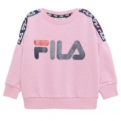 Fila-Kids Mary Taped Crew-Neck Sweatshirt - Lilac Sachet - Felpa Girocollo Bambino Viola / Rosa-688029-A755