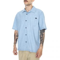 Edwin-Resort Shirt - Light Blue - Camicia Maniche Corte Uomo Blu-I026734-F847