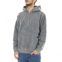 Edwin-Mens Yuka Grey Hooded Sweatshirt-I027333-9167