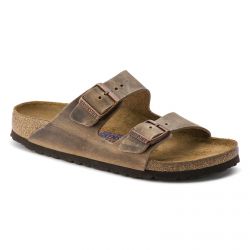 Birkenstock-Unisex Arizona Soft Footbed Tobacco Brown Sandals-552813