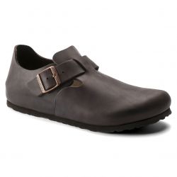 Birkenstock-Unisex London Habana Oiled Leather Sandals - Narrow Fit-166533