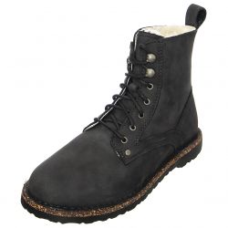 Birkenstock-Womens Bryson Shearling Graphite Ankle Boots-1017286