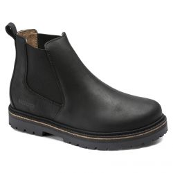 Birkenstock-Mens Stalon Black Ankle Boots-1017317