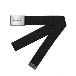 CARHARTT WIP-Clip Chrome Black Belt-I019176.89.00.06