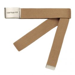 CARHARTT WIP-Clip Belt Chrome Brown - Cintura Marrone -I019176.8Y.00.06