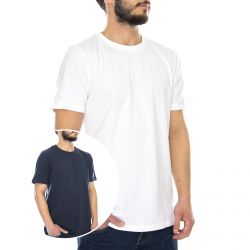 CARHARTT WIP-M' Standard T-Shirt White / Blue - Maglietta Girocollo Uomo Bianca / Blu-I020460.904.00.03