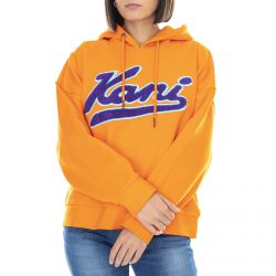 Karl Kani-College Hoodie - Orange / Purple - Felpa con Cappuccio Donna Arancione / Viola-KRCKK-W-Q3-2019-46