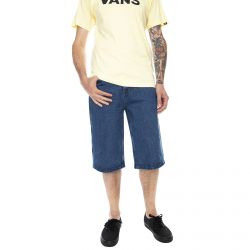 Karl Kani-KK Denim Shorts - Blue - Bermuda Denim Jeans Uomo Blu-KRCKKMQ12038