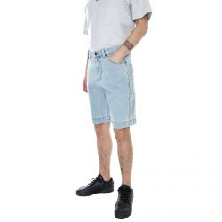 Karl Kani-KK Denim Shorts - Blue - Bermuda Denim Jeans Uomo Blu-KRCKKMQ22023BLU