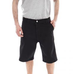 CARHARTT WIP-M' Ruck Single Knee Short Black Shote Washed - Bermuda Denim Jeans Uomo Neri-I024892.89.06.00