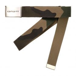CARHARTT WIP-Clip Belt Chrome Camo Laurel - Cintura Camo-I019176.640.00.06