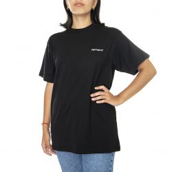 CARHARTT WIP-S/S Script Embroidery T-Shirt Black / White -I025778.89.90.03