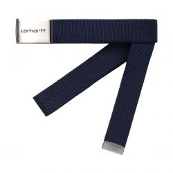 CARHARTT WIP-Clip Belt Chrome Blue - Cintura Blu-I019176.01.00.06