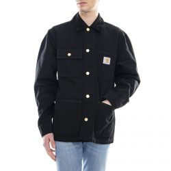 CARHARTT WIP-Michigan Coat Rinsed Black - Giacca Leggera da Uomo-I026480.89.02.03