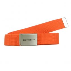CARHARTT WIP-Clip Belt Chrome Pepper - Cintura Arancione -I019176.PE.00.06