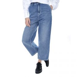CARHARTT WIP-W Armanda Pant - Light Blue - Denim Jeans Donna Blu-I026029.01.47.00
