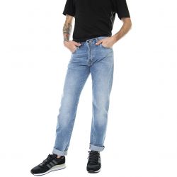 CARHARTT WIP-M' Klondike Pant Blue Worned Bleach - Denim Jeans Uomo Blu-I016735.01.WJ.32