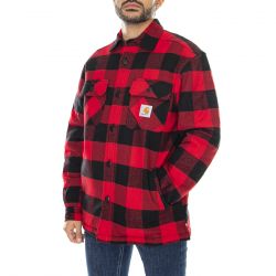 CARHARTT WIP-Merton Shirt Jac Merton Check, Cardinal-I026818.9N.90.03