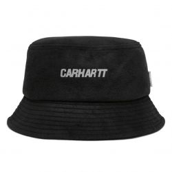 CARHARTT WIP-Beaufort Bucket Hat Black / Reflective - Cappello da Pescatore Nero-I026837.89.90.04