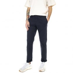CARHARTT WIP-Sid Pant Dark Navy Rinsed - Rigid Cotton-I027233.1C.02.34